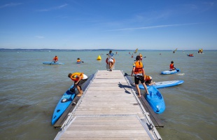Hét vízitúra megállóhely újult meg a Balatonon