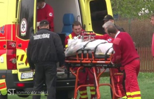 Mentőhelikopter hozta a súlyos sérültet