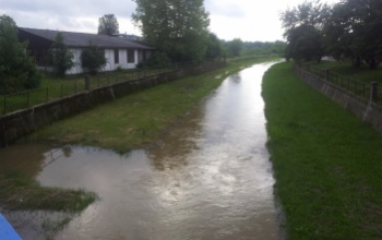 Sok az eső, duzzad a Kapos folyó