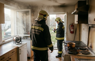 Odaégett az étel – tűzhelyen felejtett étel okozta a tüzet