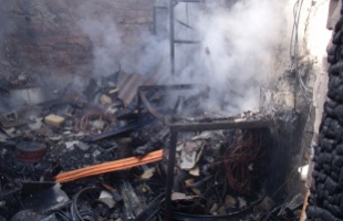 Leégett egy családi ház melléképülete Kaposváron