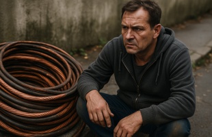 Kecskére káposztát – az őrzésért felelős portás sikkasztotta a rézkábelt