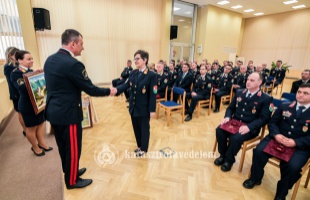 Aszódi Gabriella tűzoltó alezredest is elismerték