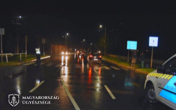 Az elütés után észlelte a gyalogost
