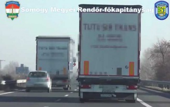 Ellenőrzés az M7-es autópálya somogyi szakaszán