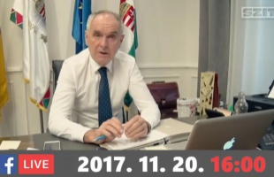Internetes fogadóórát tart hétfőn Szita Károly