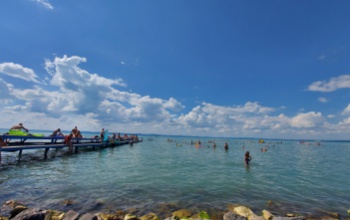 A hétvégén már 20-22 fokos volt a Balaton