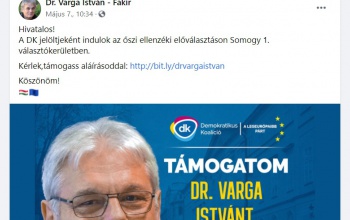 Varga István mégsem függetlenként indul, Perlaki szerint színjáték az egész előválasztás