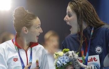 Hosszú Katinka bronzérmes 200 méter háton