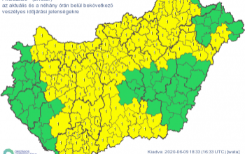 Elsőfokú riasztás van érvényben Somogy megyében
