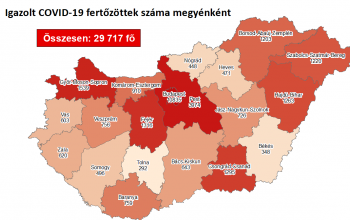 Ismét ezer fölött a beazonosított fertőzöttek száma Magyarországon