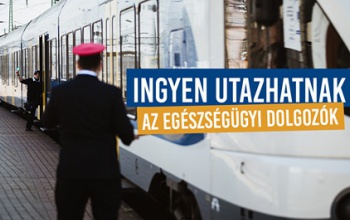 Ingyen utazhatnak az egészségügyi dolgozók a MÁV-csoport minden járatán