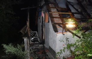 Égett egy hétvégi ház Kaposváron