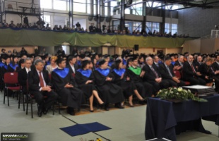 Diplomaosztó a Kaposvári Egyetemen