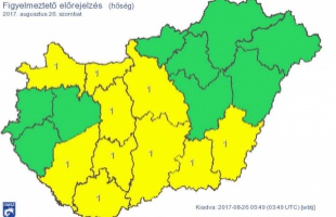 Somogyra is figyelmeztetést adtak ki hőség miatt