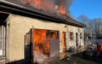 Hatalmas lángokkal égett a kazánház Böhönyén