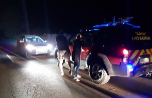 Mély árokban találták meg a kerékpáros férfit a 66-os úton
