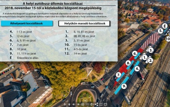 Változnak a kocsiállások a helyi autóbusz-állomáson