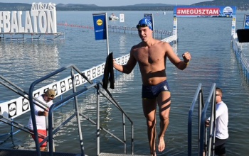 A leggyorsabban teljesítette a Balaton-átúszást a kaposvári 1.MCM-Diamant Adorján SE uszonyosúszója