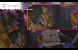Szórakozóhelyről lopott táskát a csuklyás férfi - VIDEÓ