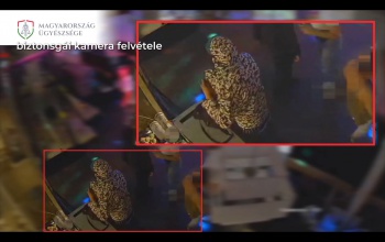 Szórakozóhelyről lopott táskát a csuklyás férfi - VIDEÓ