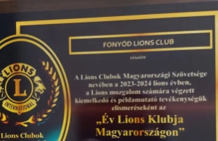 Év Lions Klubja Magyarországon: fonyódi siker