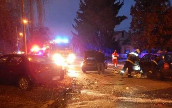 Három személyautó karambolozott Marcaliban