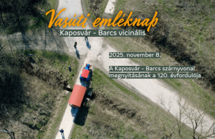 Vasúti emlékutazást tartanak november 8-án a 120 éves Kaposvár–Barcs vasútvonal tiszteletére