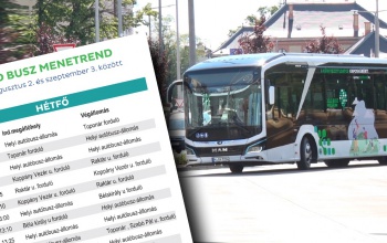 Mutatjuk az elektromos busz menetrendjét