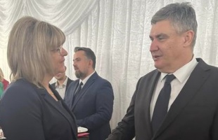 A horvát államfővel is találkozott Kárpáti Tímea Kaproncán