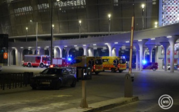 Tűz volt Budapesten a Puskás Arénában