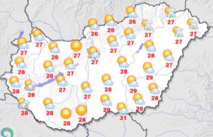 Változékony időjárás várható a héten