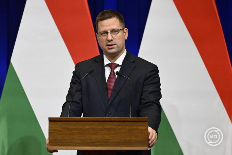 Gulyás Gergely Miniszterelnökséget vezető miniszter (Fotó: MTI/Hegedüs Róbert)