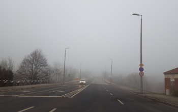 Sűrű köd Kaposváron