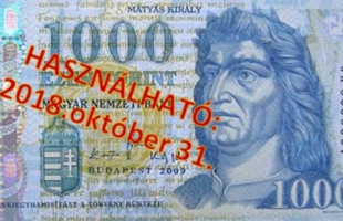 Október végéig lehet fizetni a régi 1000 forintos bankjegyekkel