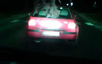Büntetőfékezéssel akarta megleckéztetni az autóst, akit előtte megelőzött - VIDEÓ