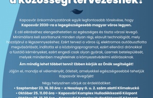 Legyen Ön is részese a közösségi tervezésnek!