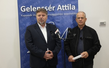 Kaposvárra érkezett Kósa Lajos – a Fidesz alelnöke a háborús tervek elleni petícióról beszélt