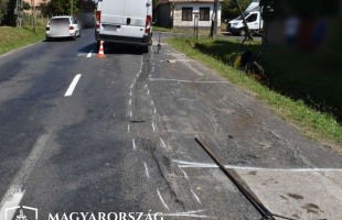 Útjavítás miatt elzárt forgalmi sávban okozott balesetet