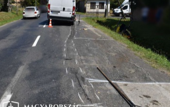 Útjavítás miatt elzárt forgalmi sávban okozott balesetet