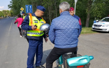 Közlekedési ellenőrzést tartottak a nagyatádi rendőrök