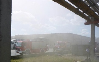 Elárasztotta a füst a kaposvári üzemcsarnokot