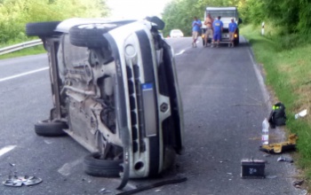 Két autó ütközött a 67-esen szerda délután