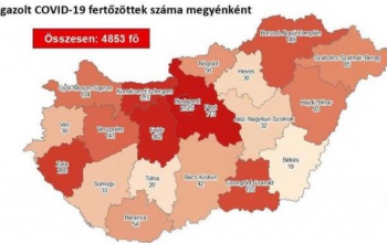 Negyvennel nőtt a fertőzöttek száma Magyarországon