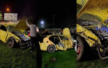 A Füredi úton száguldozva csapatott át a körforgalmon - rommá törte kocsiját a bátor sofőr