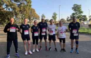 A kaposvári katonák jól teljesítettek a félmaratonon