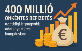 400 millió önkéntes befizetés az eddigi legnagyobb adategyeztetési kampányban