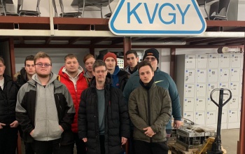 A Kaposvári Villamossági Gyár telephelyén jártak a Gépész tanulói