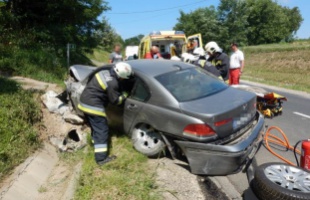 A tűzoltók szabadították ki a marcali baleset sérültjét