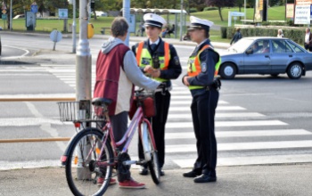 A kerékpárosokat ellenőrizték a rendőrök Somogyban